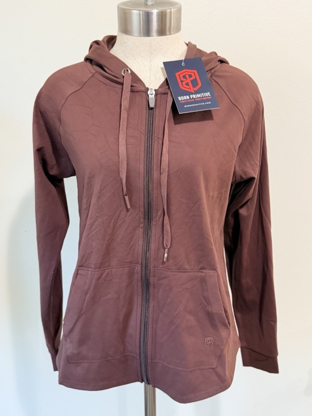Born Primitive Weekender Zip-up Hoodie French Roast Sz Medium